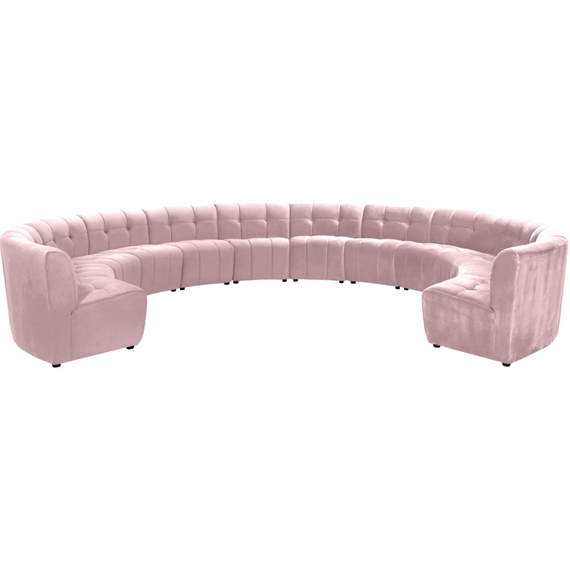 Meridian Limitless Pink Velvet 12pc. Modular Sectional IMAGE 1