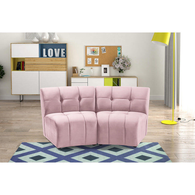 Meridian Limitless Pink Velvet 2pc. Modular Sectional IMAGE 12