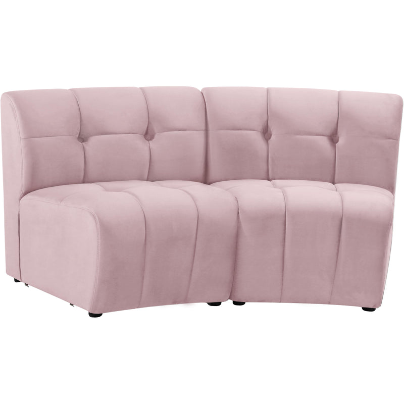 Meridian Limitless Pink Velvet 2pc. Modular Sectional IMAGE 2