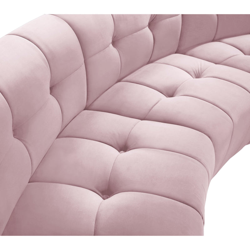 Meridian Limitless Pink Velvet 2pc. Modular Sectional IMAGE 6