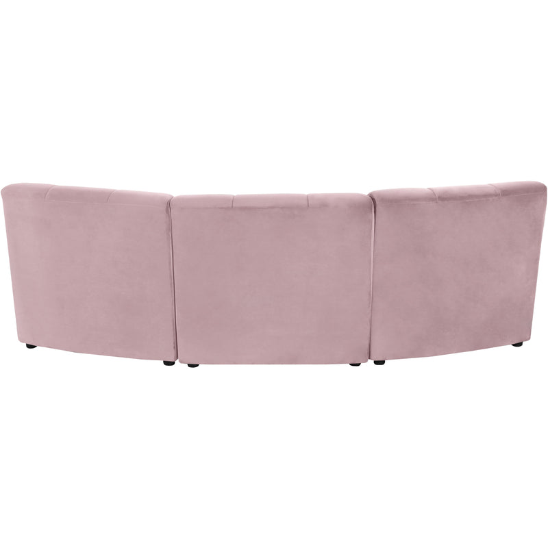 Meridian Limitless Pink Velvet 3pc. Modular Sectional IMAGE 3