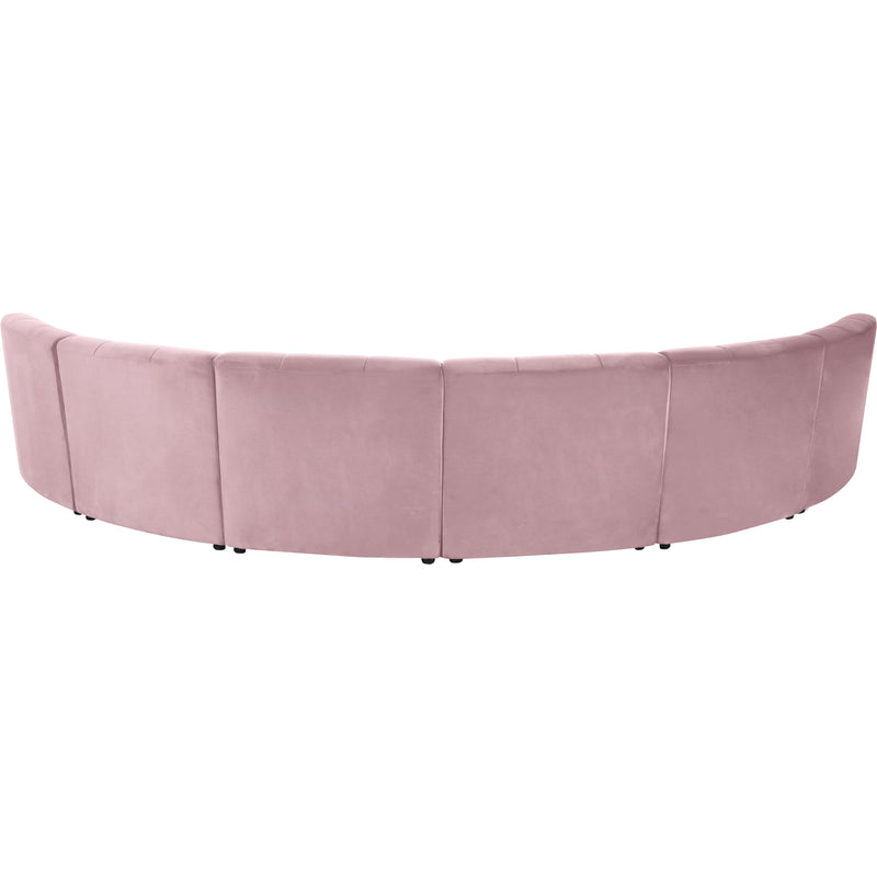 Meridian Limitless Pink Velvet 6pc. Modular Sectional IMAGE 3