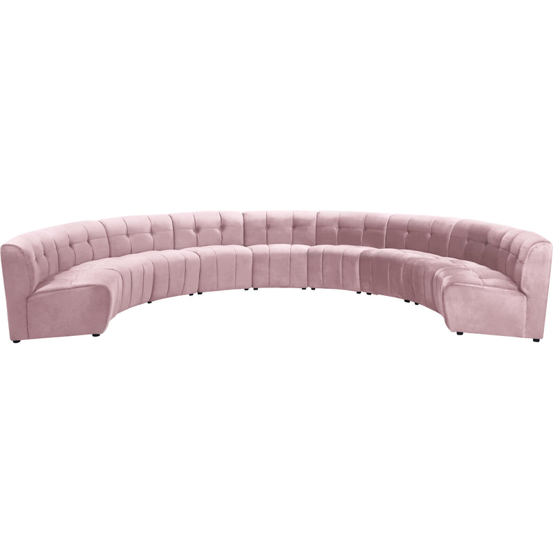 Meridian Limitless Pink Velvet 9pc. Modular Sectional IMAGE 1