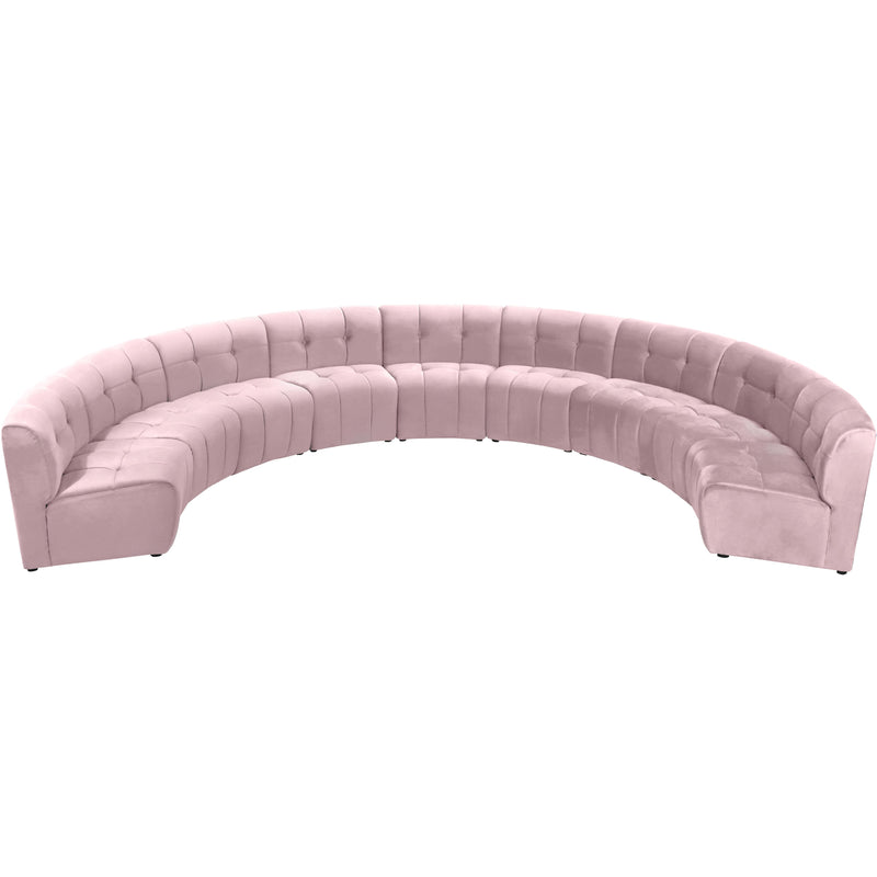 Meridian Limitless Pink Velvet 9pc. Modular Sectional IMAGE 4