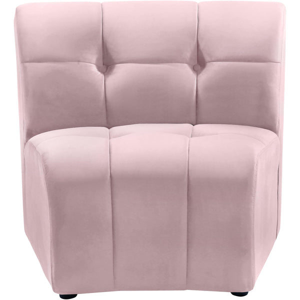 Meridian Limitless Pink Velvet Modular Chair IMAGE 1