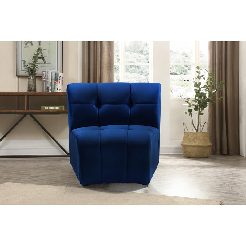 Meridian Limitless Navy Velvet Modular Chair IMAGE 12