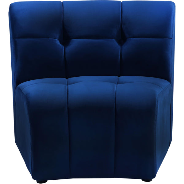 Meridian Limitless Navy Velvet Modular Chair IMAGE 1