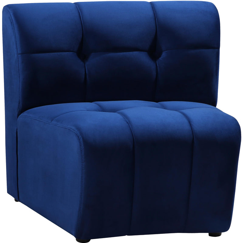 Meridian Limitless Navy Velvet Modular Chair IMAGE 2