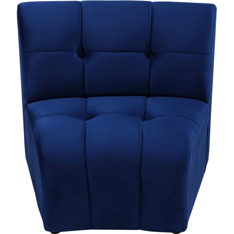 Meridian Limitless Navy Velvet Modular Chair IMAGE 4