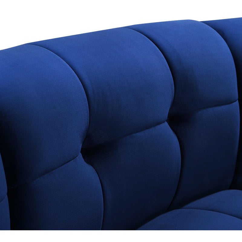 Meridian Limitless Navy Velvet Modular Chair IMAGE 5