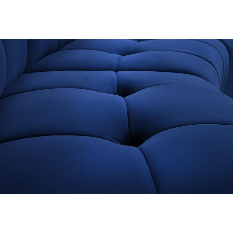 Meridian Limitless Navy Velvet Modular Chair IMAGE 7