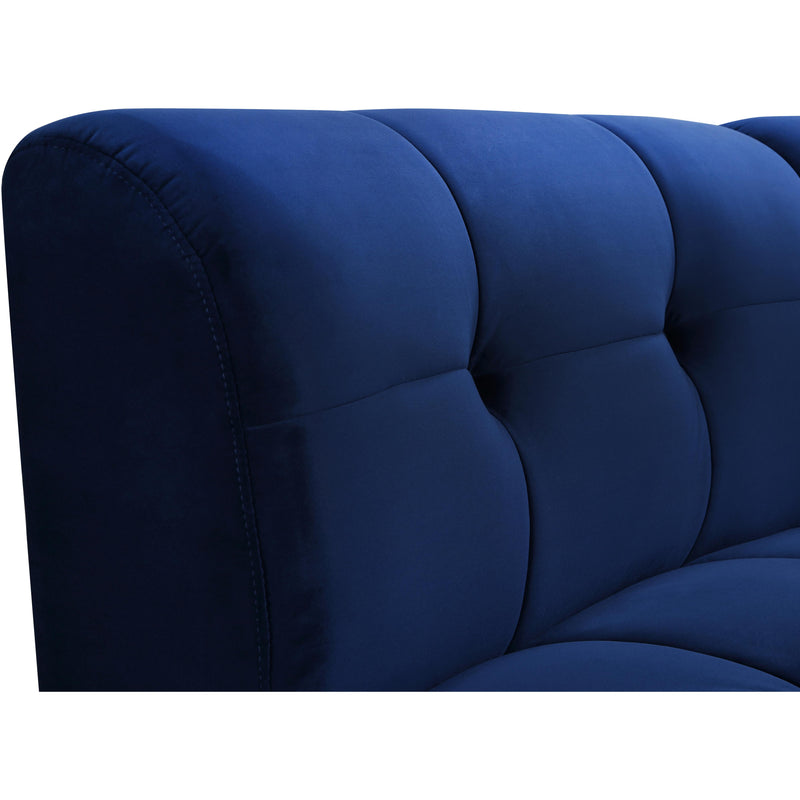 Meridian Limitless Navy Velvet Modular Chair IMAGE 8