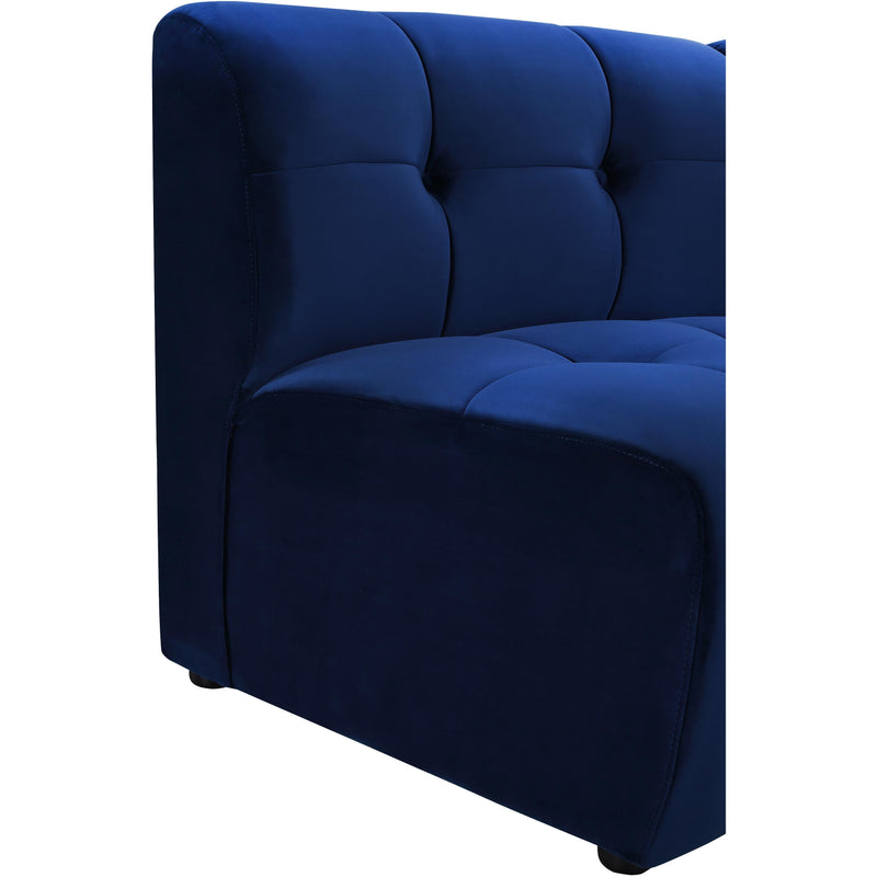 Meridian Limitless Navy Velvet Modular Chair IMAGE 9