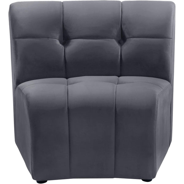 Meridian Limitless Grey Velvet Modular Chair IMAGE 1