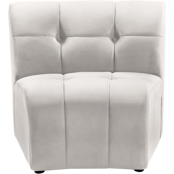 Meridian Limitless Cream Velvet Modular Chair IMAGE 1