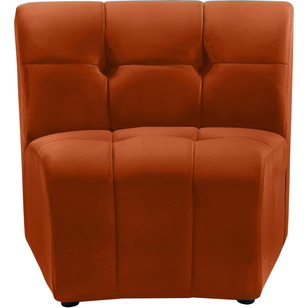 Meridian Limitless Cognac Velvet Modular Chair IMAGE 1