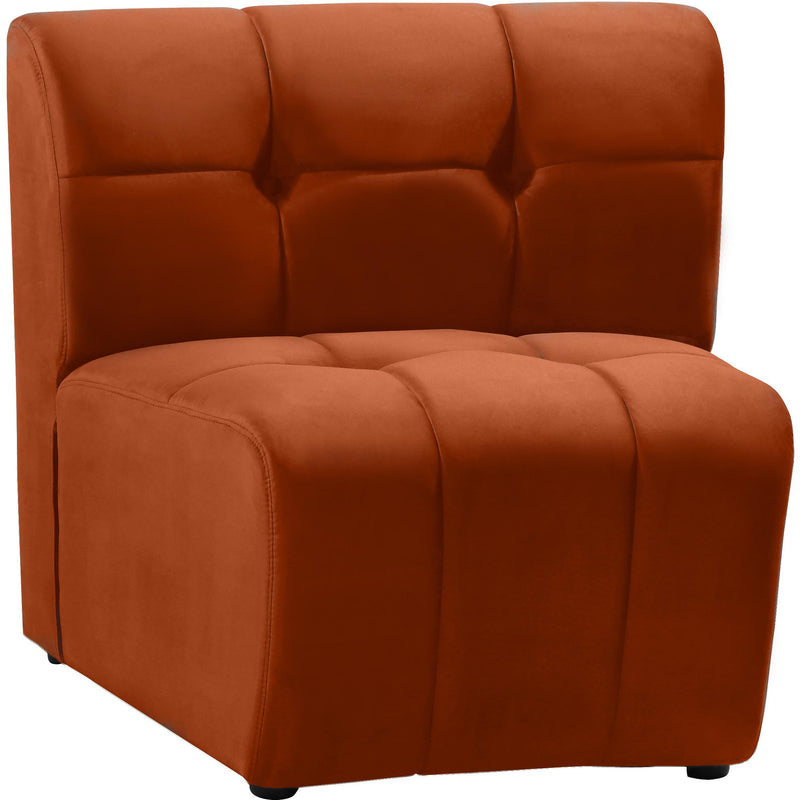 Meridian Limitless Cognac Velvet Modular Chair IMAGE 2