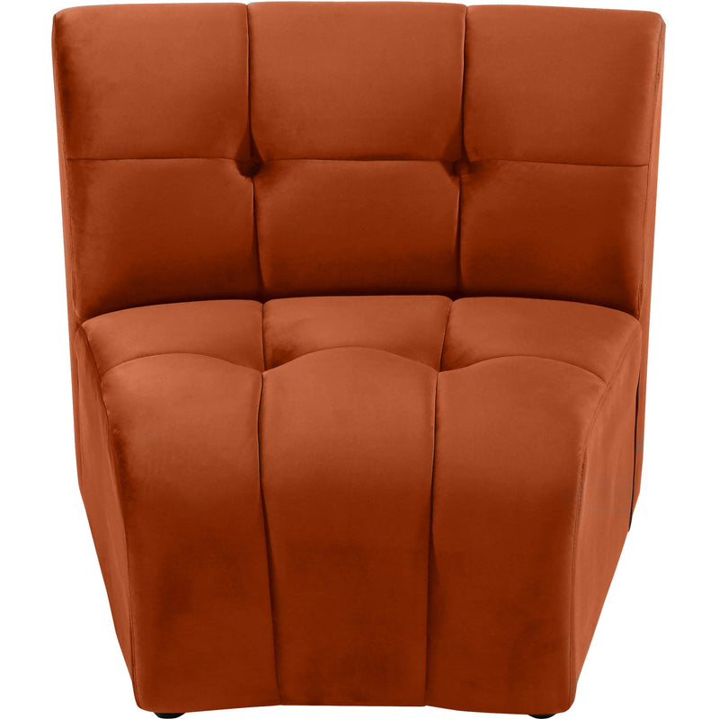 Meridian Limitless Cognac Velvet Modular Chair IMAGE 4