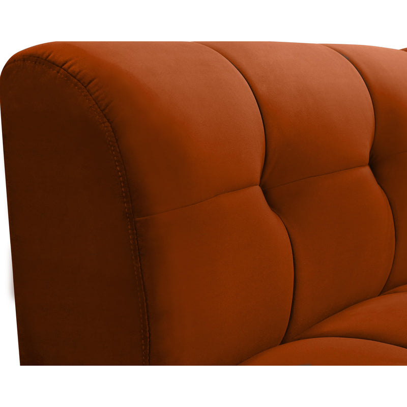 Meridian Limitless Cognac Velvet Modular Chair IMAGE 8