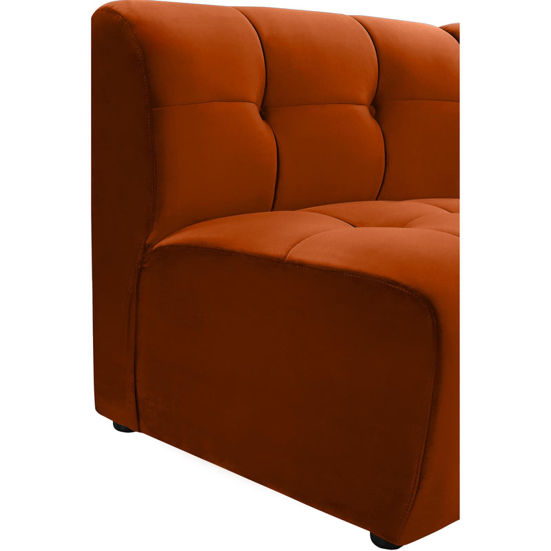 Meridian Limitless Cognac Velvet Modular Chair IMAGE 9