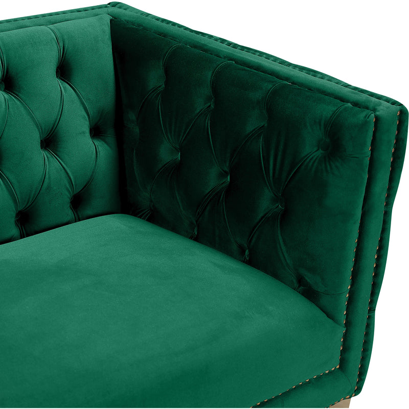 Meridian Michelle Green Velvet Chair IMAGE 5