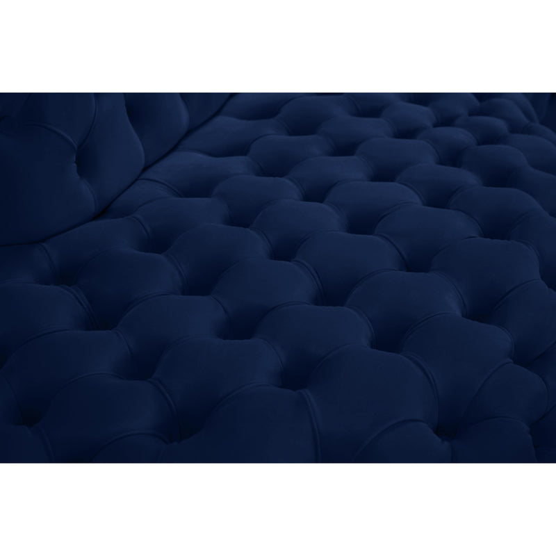 Meridian Royal Navy Velvet 2pc. Sectional IMAGE 14