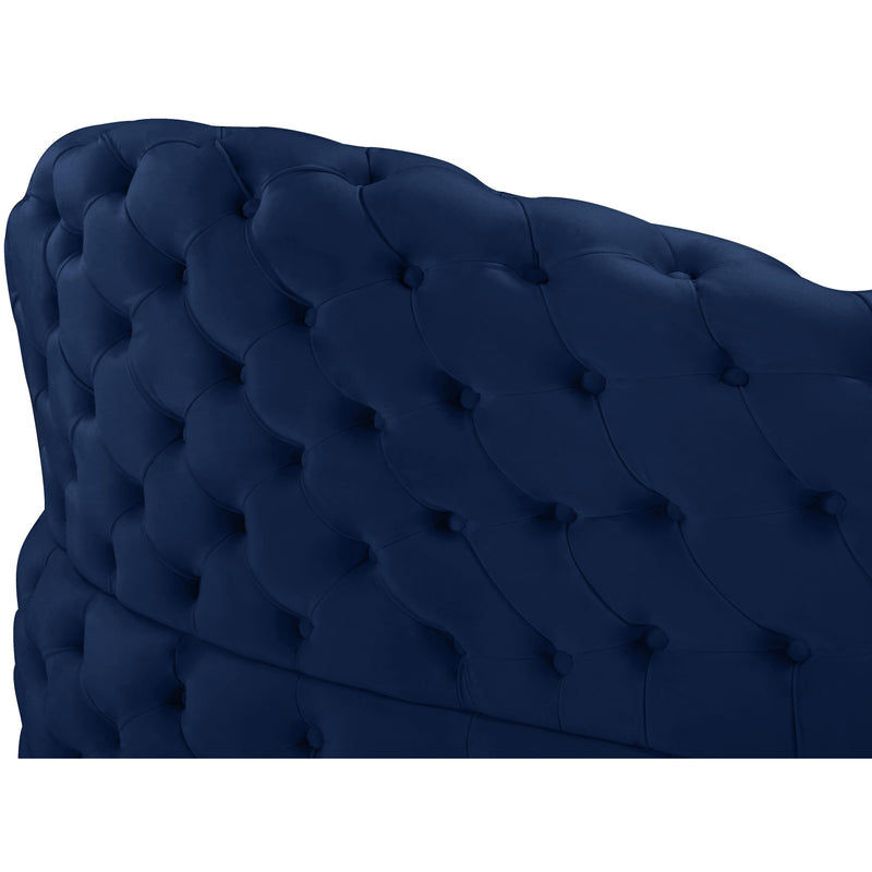 Meridian Royal Navy Velvet 2pc. Sectional IMAGE 15