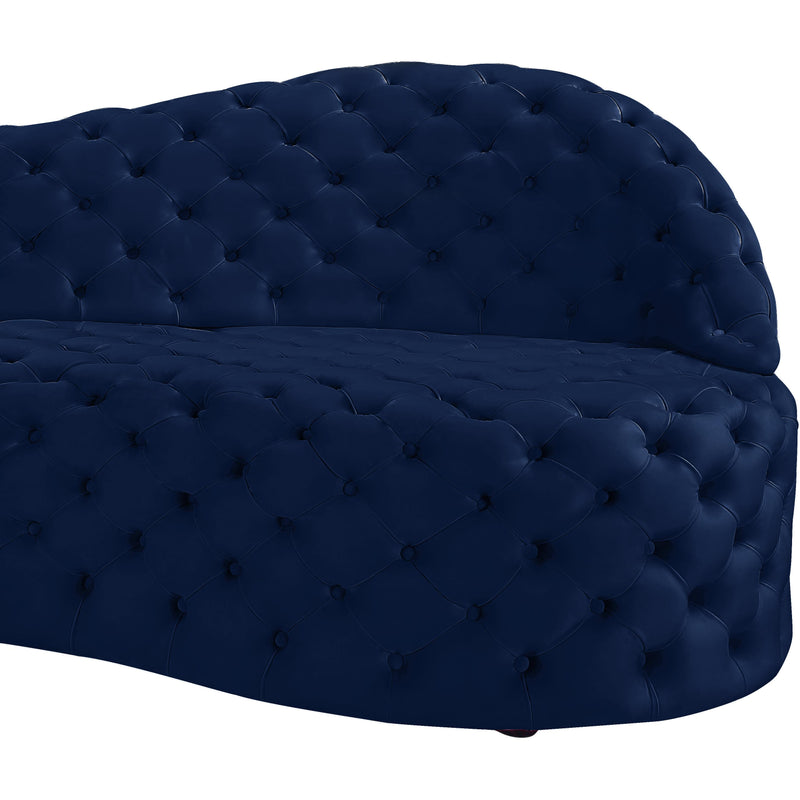 Meridian Royal Navy Velvet 2pc. Sectional IMAGE 7