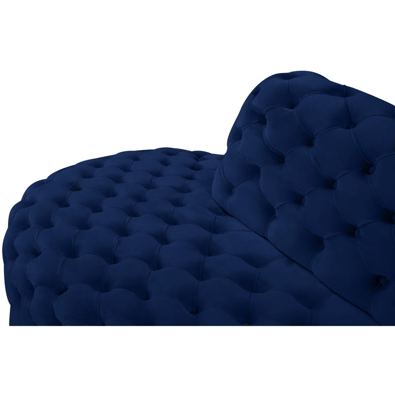 Meridian Royal Navy Velvet 2pc. Sectional IMAGE 9