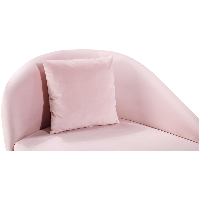 Meridian Nolan Pink Velvet Chaise IMAGE 9