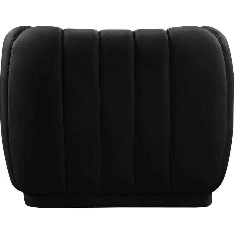 Meridian Dixie Black Velvet Chair IMAGE 2