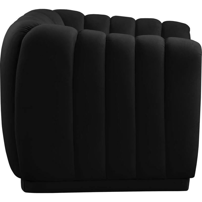 Meridian Dixie Black Velvet Chair IMAGE 3