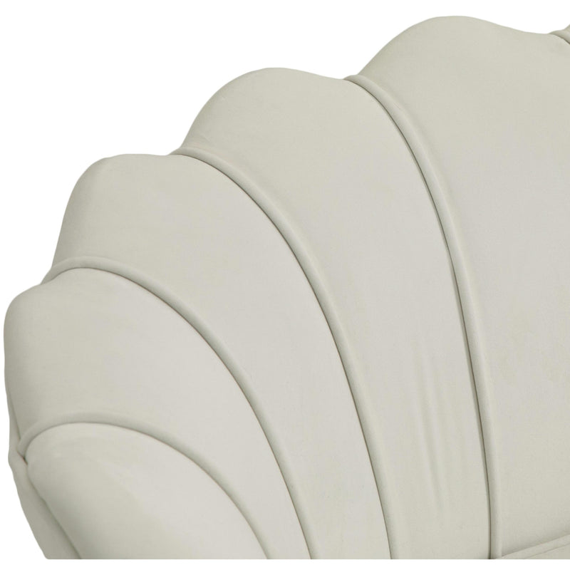 Meridian Gardenia Cream Velvet Chair IMAGE 11