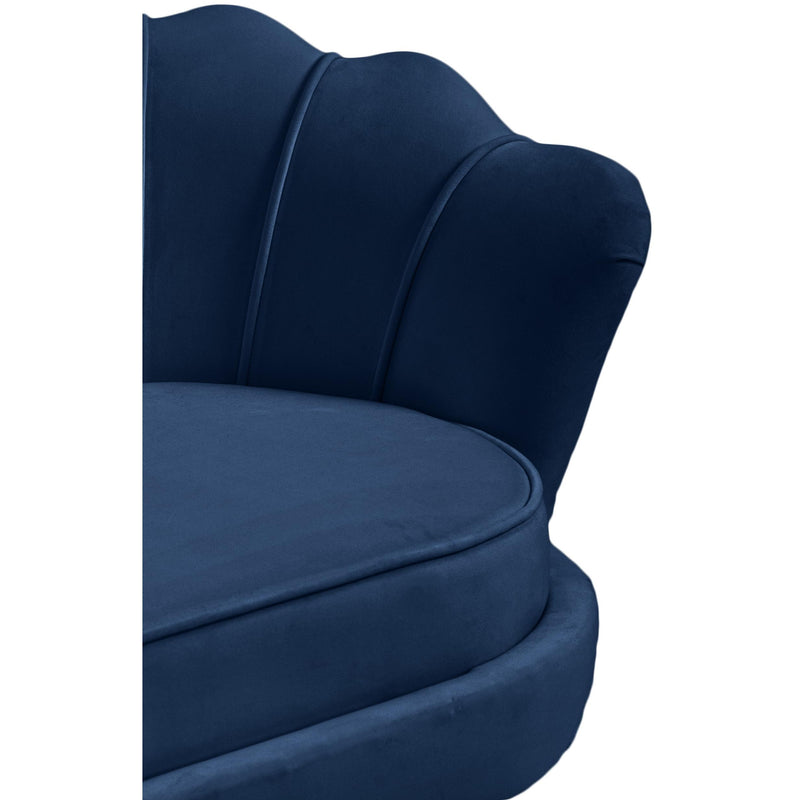 Meridian Gardenia Navy Velvet Chair IMAGE 10