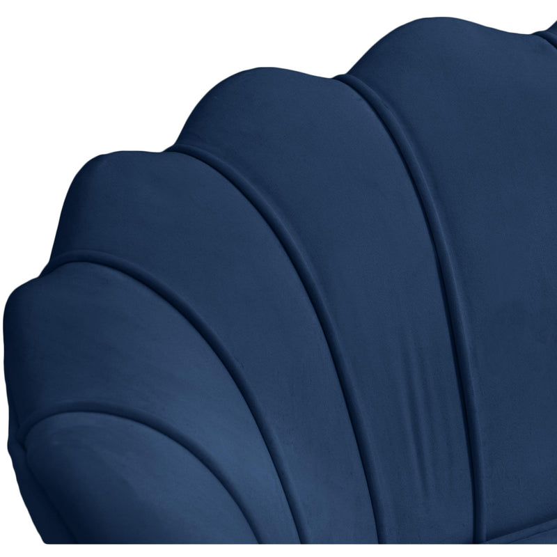 Meridian Gardenia Navy Velvet Chair IMAGE 11