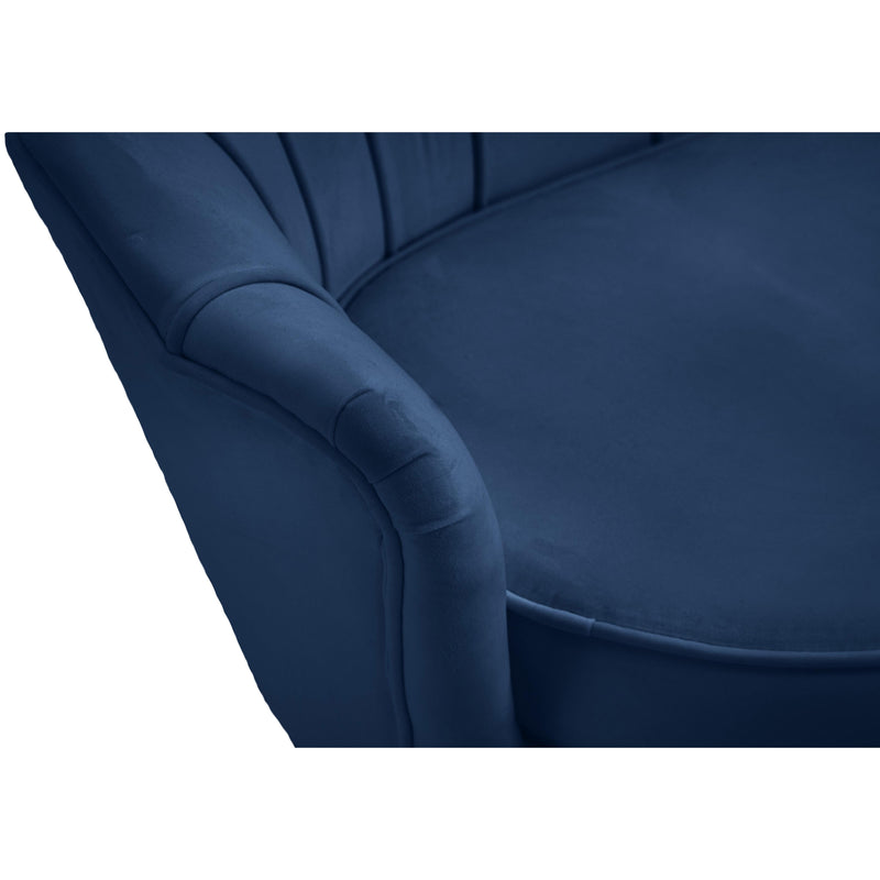 Meridian Gardenia Navy Velvet Chair IMAGE 12