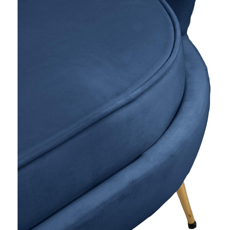 Meridian Gardenia Navy Velvet Chair IMAGE 13