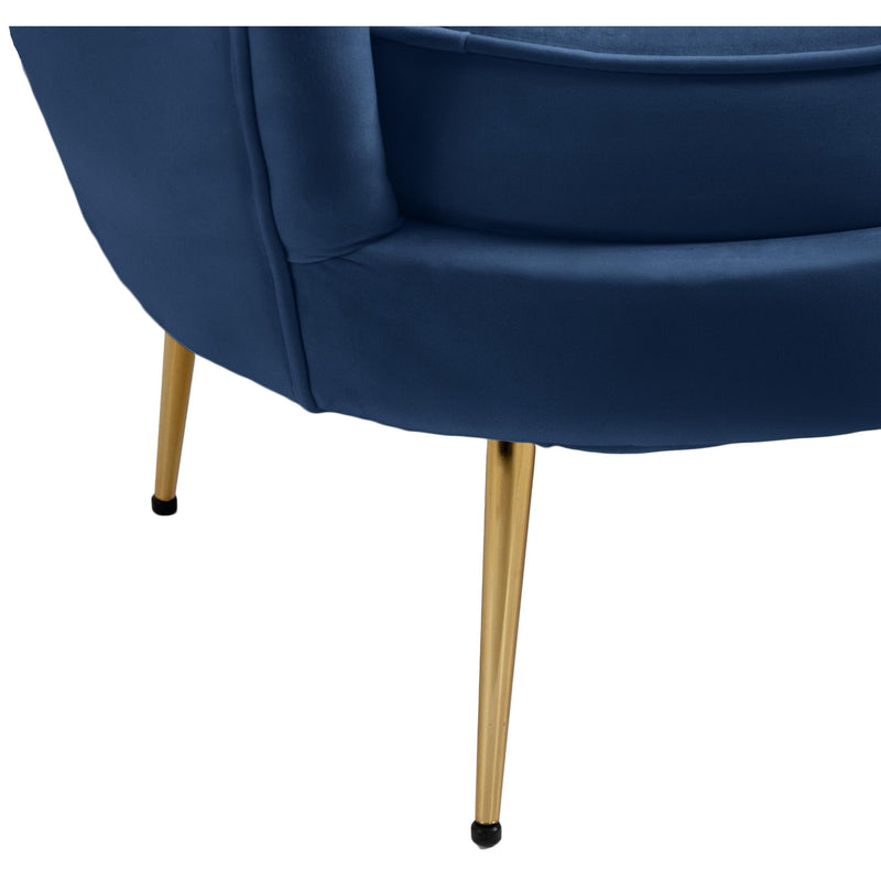 Meridian Gardenia Navy Velvet Chair IMAGE 14