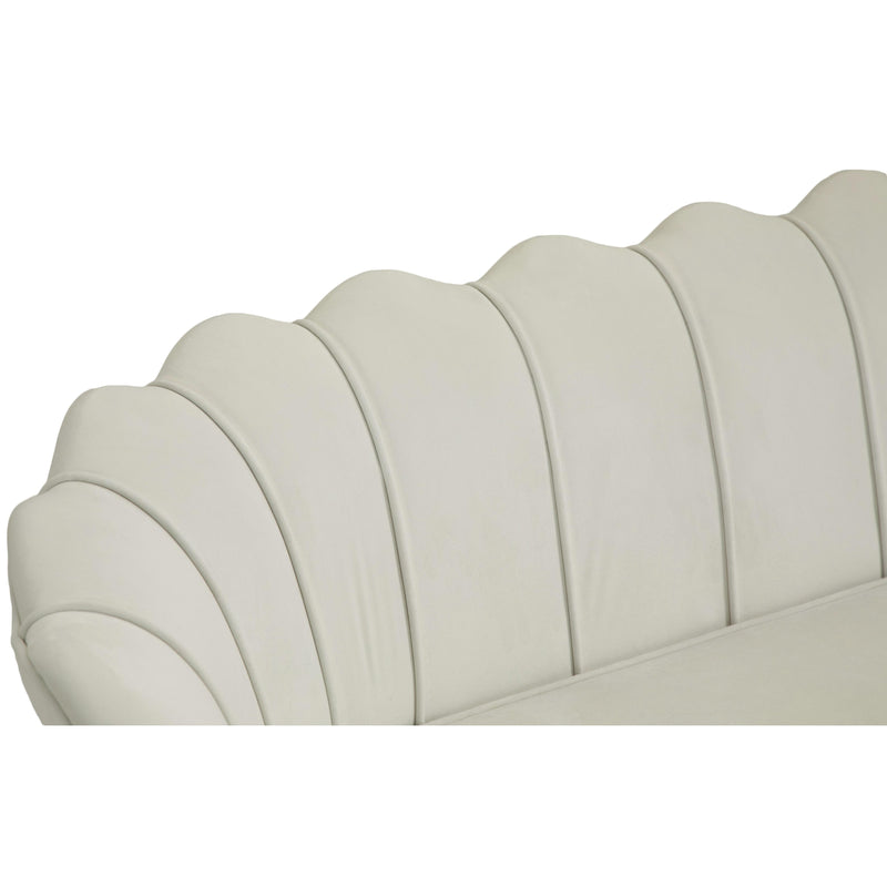 Meridian Gardenia Cream Velvet Sofa IMAGE 11