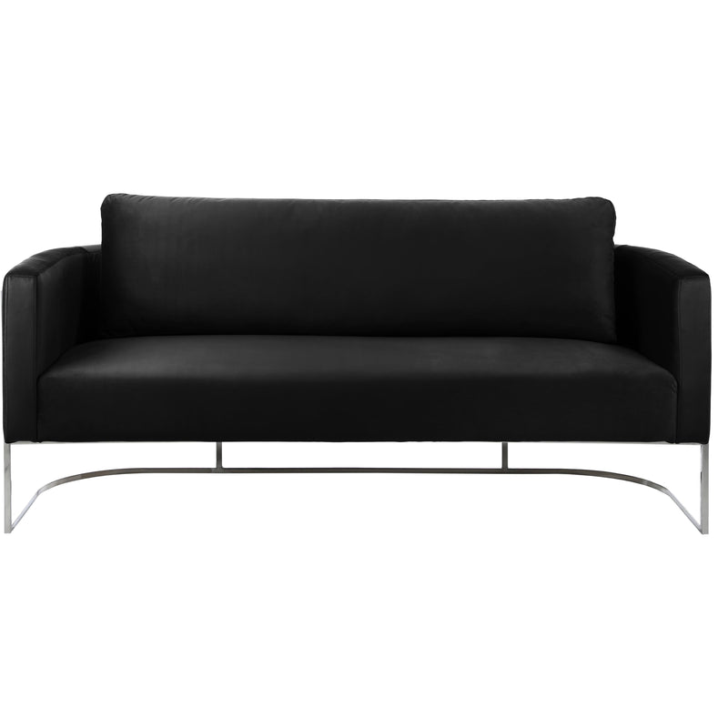 Meridian Casa Black Velvet Sofa IMAGE 4