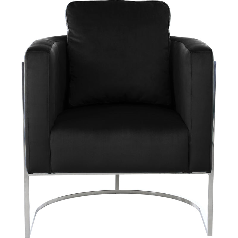 Meridian Casa Black Velvet Chair IMAGE 4