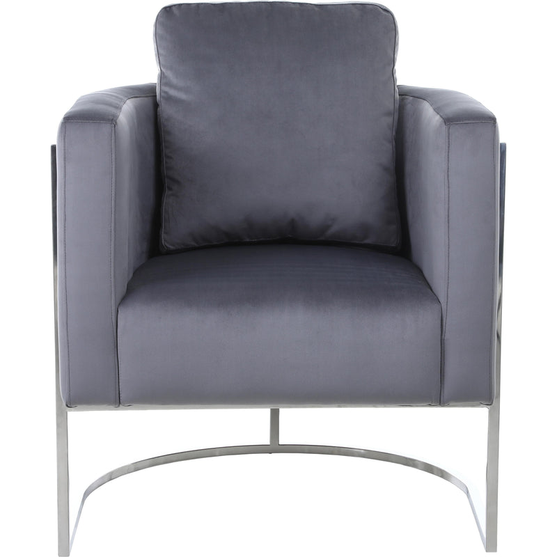 Meridian Casa Grey Velvet Chair IMAGE 4