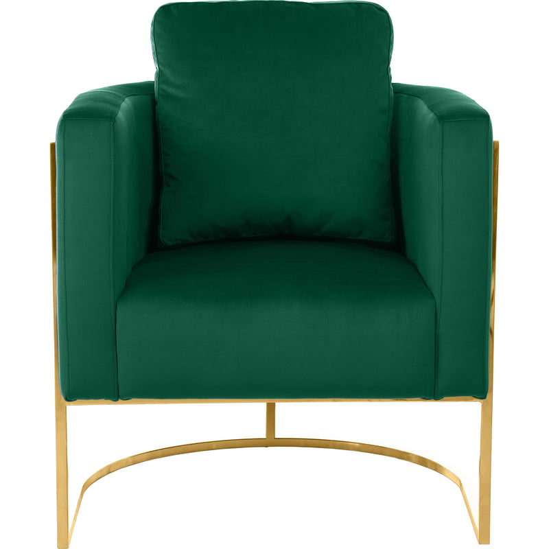 Meridian Casa Green Velvet Chair IMAGE 4