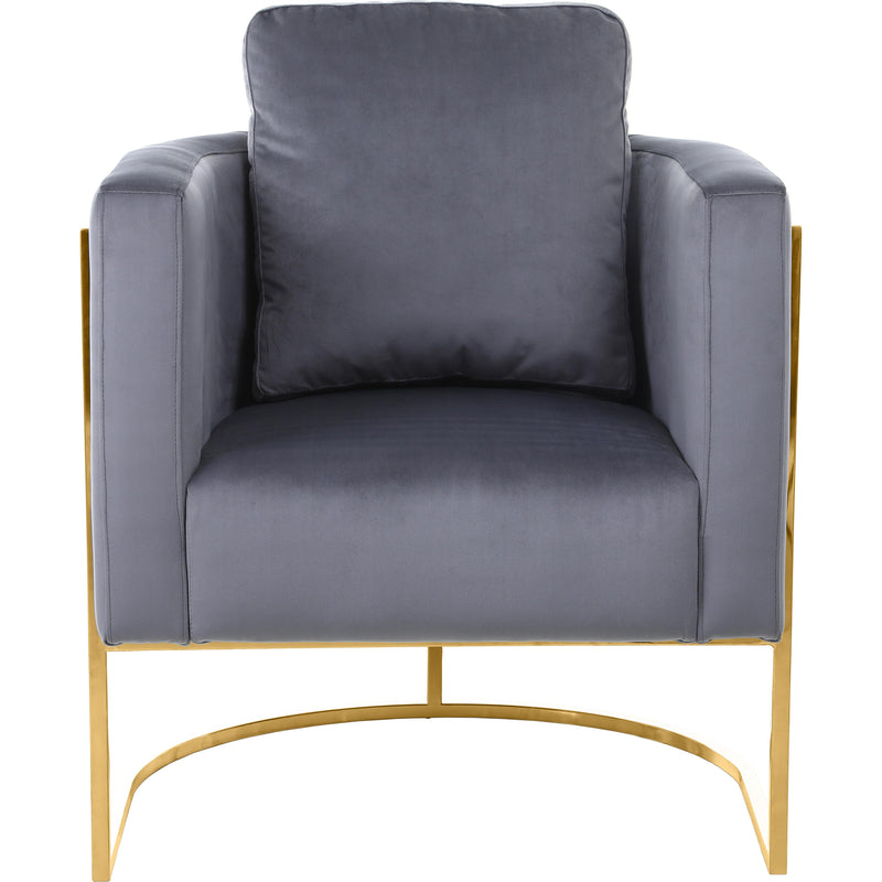 Meridian Casa Grey Velvet Chair IMAGE 4