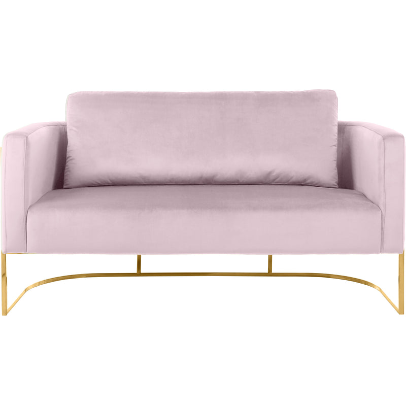 Meridian Casa Pink Velvet Loveseat IMAGE 4