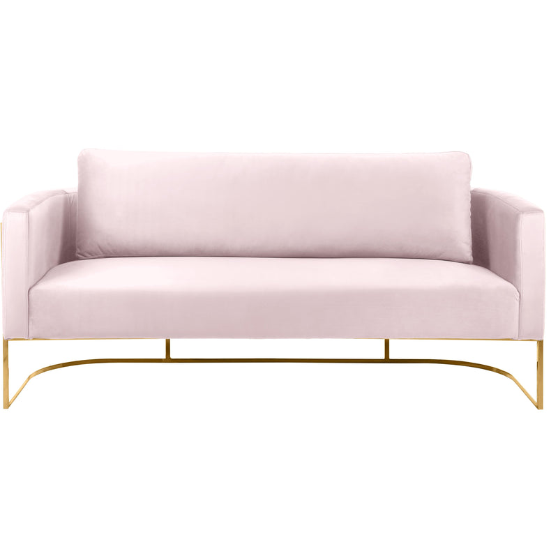 Meridian Casa Pink Velvet Sofa IMAGE 4