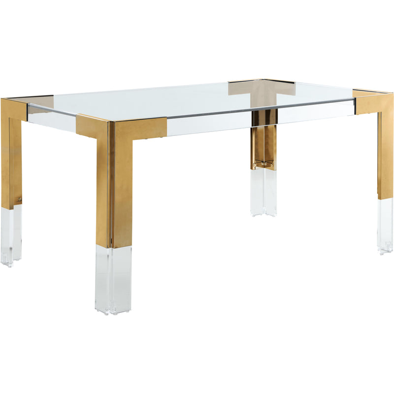 Meridian Casper Rich Gold Dining Table IMAGE 1