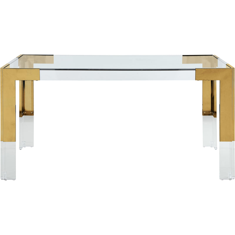 Meridian Casper Rich Gold Dining Table IMAGE 2