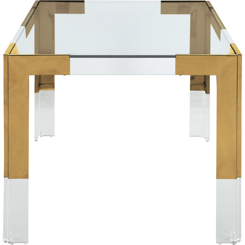 Meridian Casper Rich Gold Dining Table IMAGE 3