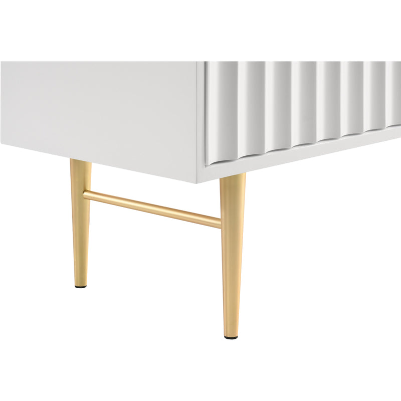 Meridian Modernist White Gloss Dresser IMAGE 9